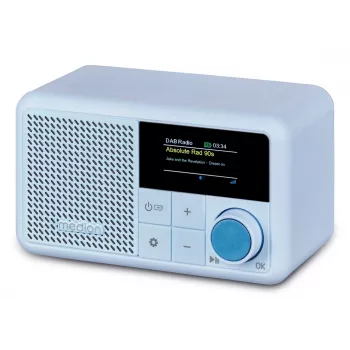 Nešiojamas skaitmeninis radijas MEDION LIFE S66822, DAB+/FM, Bluetooth, USB, AUX, IPX1, akvamarino spalva