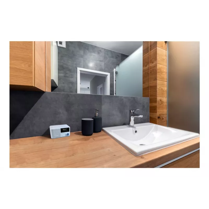 Nešiojamas skaitmeninis radijas MEDION LIFE S66822, DAB+/FM, Bluetooth, USB, AUX, IPX1, akvamarino spalva