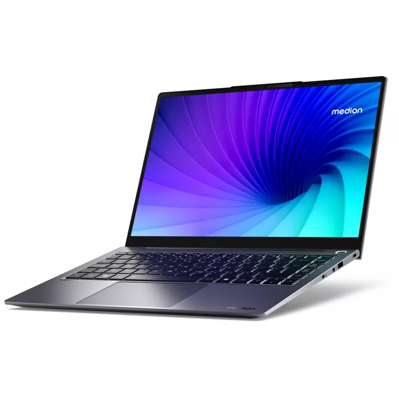 Nešiojamas kompiuteris MEDION SPRCHRGD 14 S1 Elite MD62637 Snapdragon X1E-78-100 35,6 cm (14 colių) WQXGA+ 16 GB LPDDR5-SDRAM 512 GB SSD Wi-Fi 6E (802.11ax) Windows 11 Home JAV anglų Pilka