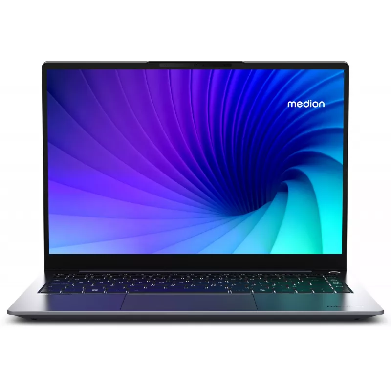 Nešiojamas kompiuteris MEDION SPRCHRGD 14 S1 Elite MD62637 Snapdragon X1E-78-100 35,6 cm (14 colių) WQXGA+ 16 GB LPDDR5-SDRAM 512 GB SSD Wi-Fi 6E (802.11ax) Windows 11 Home JAV anglų Pilka