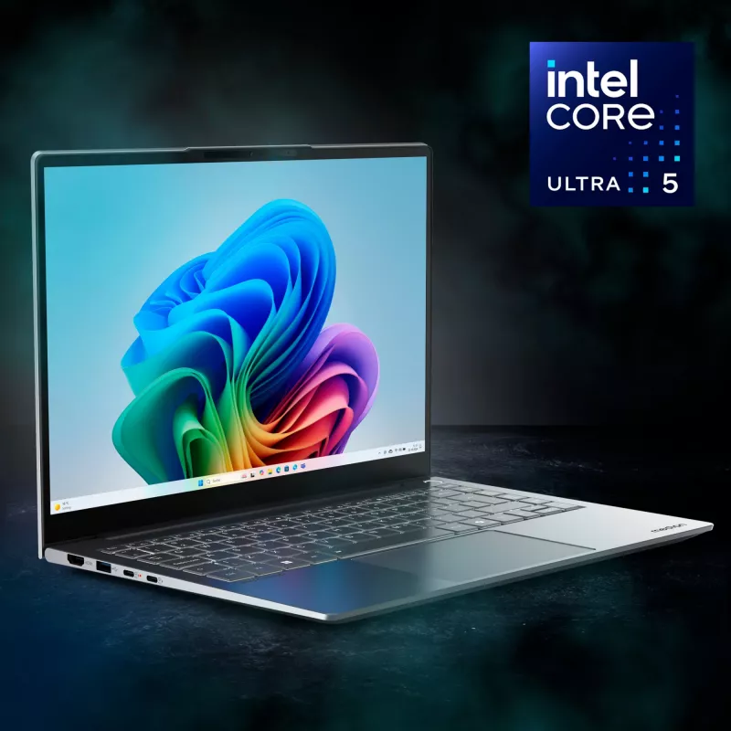 MEDION SPRCHRGD 14 S2 Copilot+ nešiojamas kompiuteris Intel Core Ultra 5 228V, 35,6 cm (14 colių) WQXGA+, 32 GB LPDDR5x, 512 GB SSD, Wi-Fi 7, Windows 11 Home, juodas