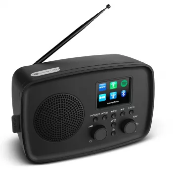 Internetinis radijas MEDION 50078817 — DAB+/FM, Wi‑Fi, 5W RMS, 2,4 colio TFT, juodas, su Spotify
