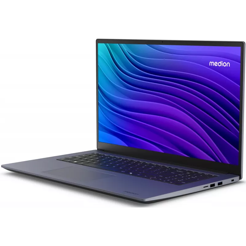 Nešiojamas kompiuteris MEDION Avantum 17 E1e MD600001 Intel® N N100 43,9 cm (17,3 colio) Full HD 4 GB DDR4-SDRAM 128 GB Flash Wi-Fi 6 (802.11ax) Windows 11 Home S režimas Pilka