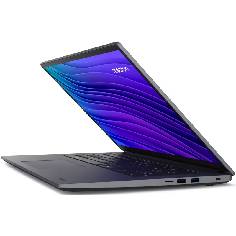 Nešiojamas kompiuteris MEDION Avantum 17 E1e MD600001 Intel® N N100 43,9 cm (17,3 colio) Full HD 4 GB DDR4-SDRAM 128 GB Flash Wi-Fi 6 (802.11ax) Windows 11 Home S režimas Pilka