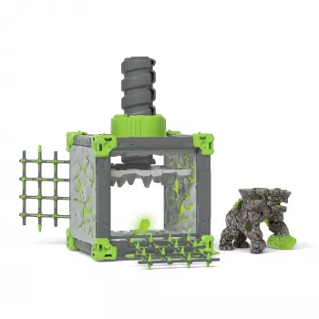 schleich ELDRADOR CREATURES BattleCave Stone Smasher – Veiksmo ir nuotykių figūrėlė su akmeniniu kumščiu