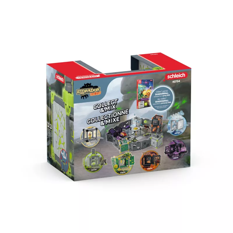 schleich ELDRADOR CREATURES BattleCave Stone Smasher – Veiksmo ir nuotykių figūrėlė su akmeniniu kumščiu