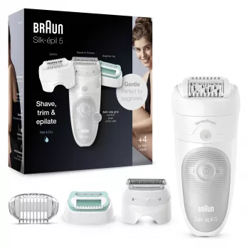 Braun Silk-épil 5 81770430 epiliatorius 28 pincetai Baltas