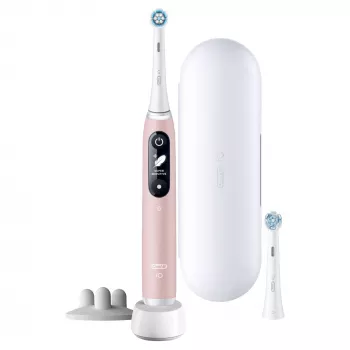 Oral-B iO 6S suaugusiųjų vibracinis dantų šepetėlis, rožinė, balta
