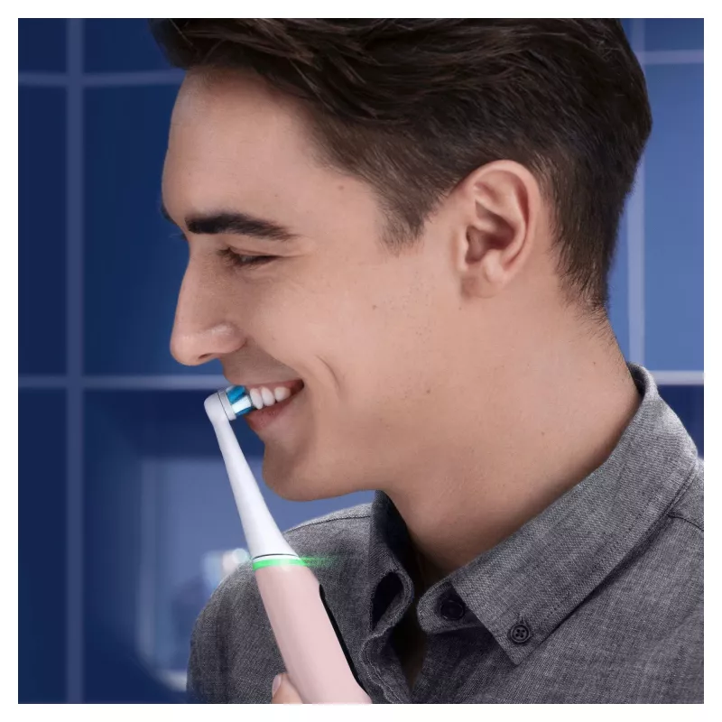 Oral-B iO 6S suaugusiųjų vibracinis dantų šepetėlis, rožinė, balta