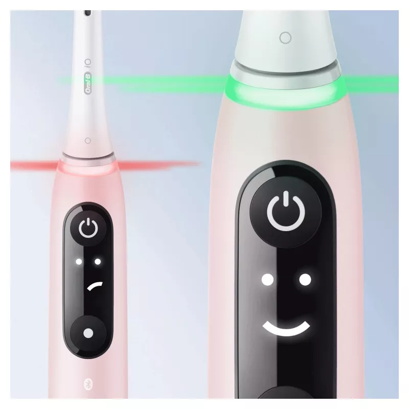 Oral-B iO 6S suaugusiųjų vibracinis dantų šepetėlis, rožinė, balta
