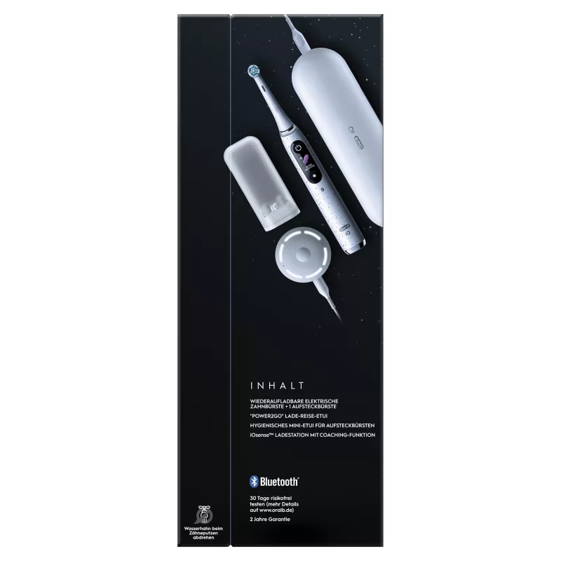 Oral-B iO Series 10 suaugusiųjų sukamoji-osciliuojanti dantų šepetėlis balta