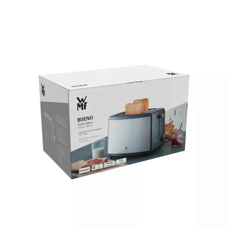 WMF Bueno 0414110011 2 griežinėlių skrudintuvas 800 W Juodas, Sidabrinis