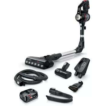 Bosch BCS712E belaidis siurblys / elektrinis šluotražis, akumuliatorinis, be maišelio, 0,3 l, juodas, 3 Ah