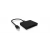 ICY BOX IB-CR402-C31 kortelių skaitytuvas USB 3.1 (Gen 2) Type-C™ juodas