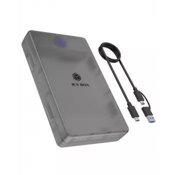 ICY BOX Spade Base 388 korpusas 2,5 colio/3,5 colio SATA SSD/HDD