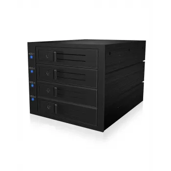 ICY BOX IB-574SSK-12G 8,89 cm (3,5 colio) galinė plokštė juoda