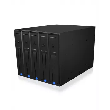 ICY BOX IB-575SSK-12G 8.89 cm (3,5 colio) galinė plokštė juoda