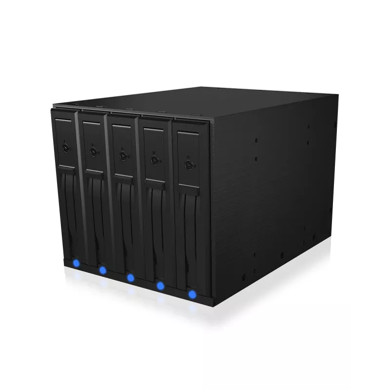 ICY BOX IB-575SSK-12G 8.89 cm (3,5 colio) galinė plokštė juoda