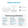 Linksys Velop Micro 6 tinklo sistema – Dviejų juostų WiFi 6 AX3000 (3 vnt.)