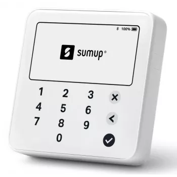 SumUp Solo Lite belaidis kortelių skaitytuvas, Bluetooth, Baltas