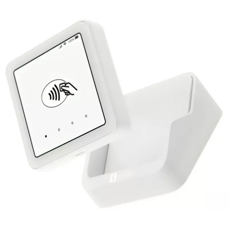 SumUp Solo belaidis kortelių skaitytuvas su baterija ir Wi-Fi, baltas
