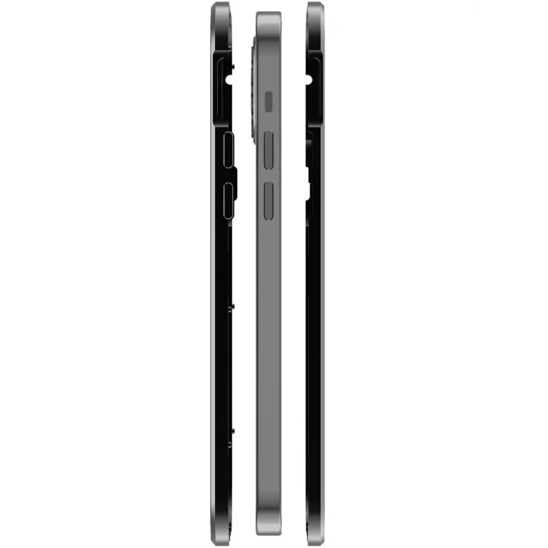 Hama 360° Glass dėklas iPhone 13 juodas permatomas