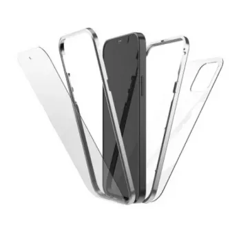 Hama 360° stiklinis telefono dėklas 15,5 cm (6,1 colio) sidabrinis, permatomas