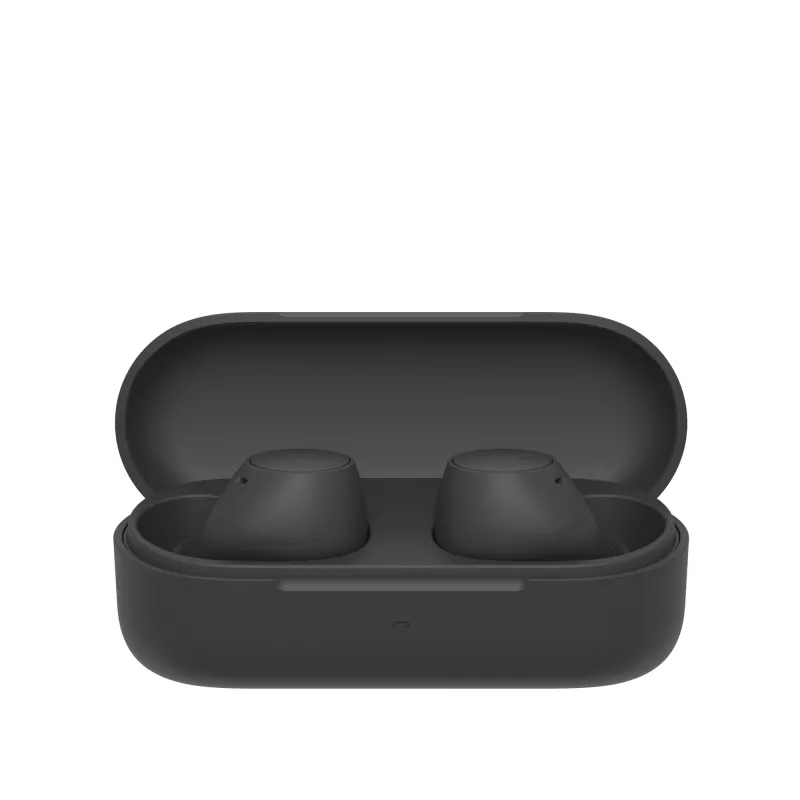 Ausinės Sony WF-C510 belaidės ausinės (į ausį), Bluetooth 5.3, IPX4, 6 mm tvarkyklės, 22 h baterija (su dėklu) — Juodos