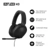 Laidinės ausinės su mikrofonu Sony INZONE H3 — juodos, modelis MDRG300B.CE7