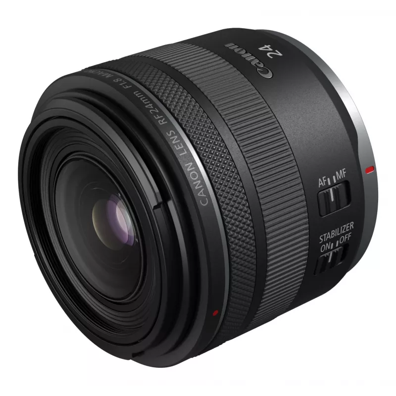 Canon plačiakampis RF 24 mm F1.8 Macro IS STM objektyvas, juodas