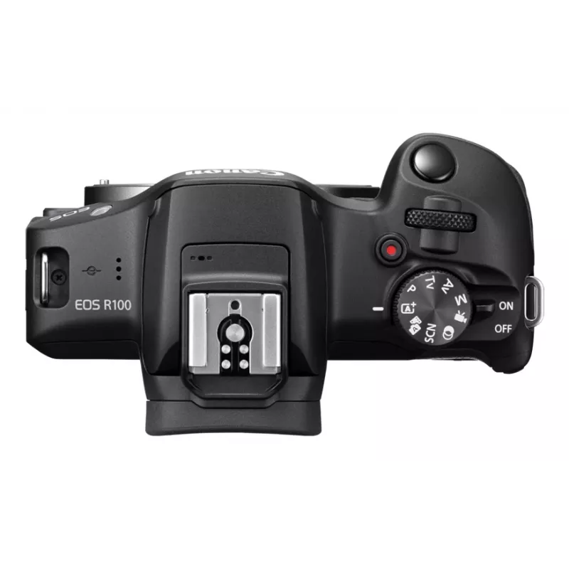 Veidrodinis fotoaparato korpusas Canon EOS R100, 24,1 MP CMOS, 6000×4000, 4K, juodas