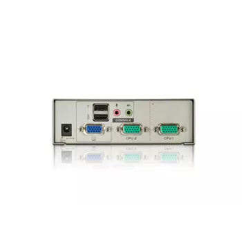 ATEN CS72U 2 prievadų USB VGA KVM jungiklis su garsu ir KVM laidais