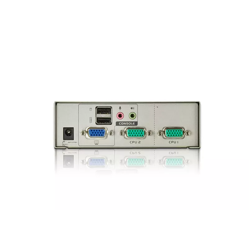 ATEN CS72U 2 prievadų USB VGA KVM jungiklis su garsu ir KVM laidais