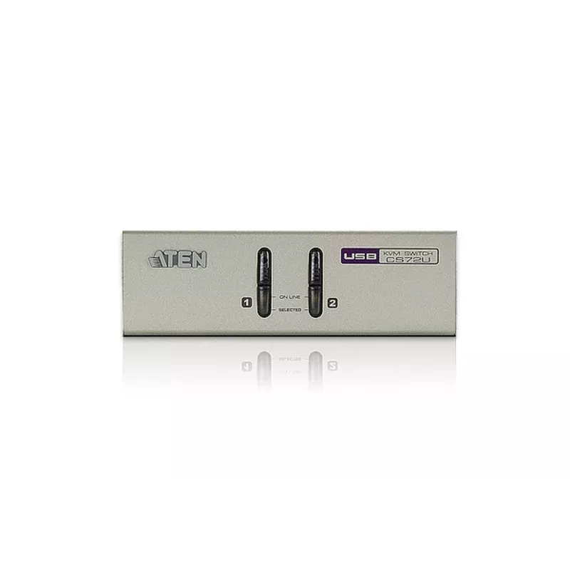 ATEN CS72U 2 prievadų USB VGA KVM jungiklis su garsu ir KVM laidais