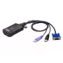 ATEN CN800 USB VGA KVM per IP Mini, 1920 x 1200 pikselių, Ethernet LAN, 3,47 W, juoda, violetinė