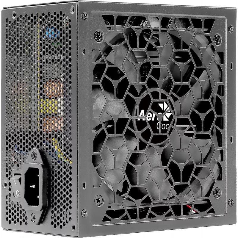 Kompiuterio maitinimo blokas AEROCOOL AEROB750 750W 80 PLUS Bronze Nemodulinis 230V Juodas Tylus