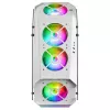 Mars Gaming MC51W White – Baltas PC korpusas ATX su dvigubu grūdintu stiklu ir 5x RGB 12cm ventiliatoriais