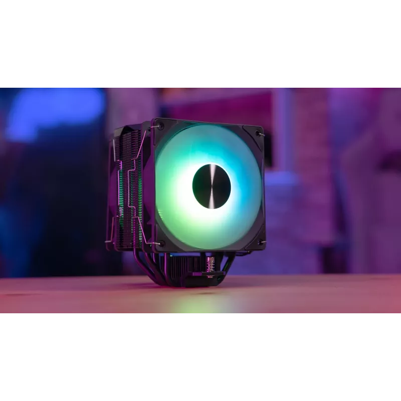 Aerocool Rime 4 Dual procesoriaus aušintuvas 12 cm juodas