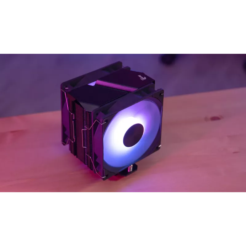 Aerocool Rime 4 Dual procesoriaus aušintuvas 12 cm juodas