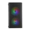 Mars Gaming MC300 korpusas Micro ATX, grūdintas stiklas, 3xFRGB ventiliatoriai, juodas