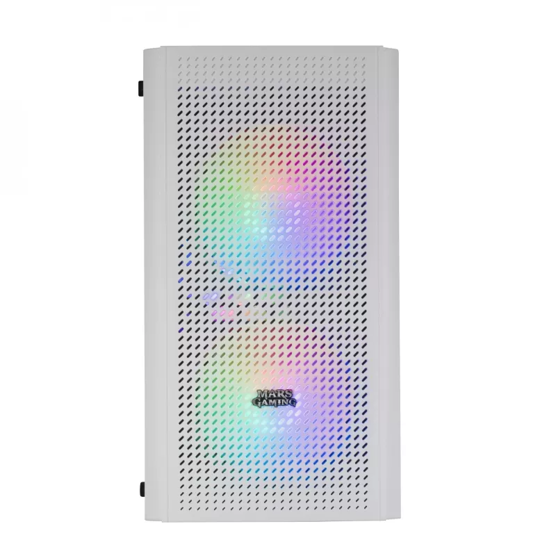 Mars Gaming MC300W Micro ATX korpusas su grūdintu stiklu ir 3x FRGB ventiliatoriais balta