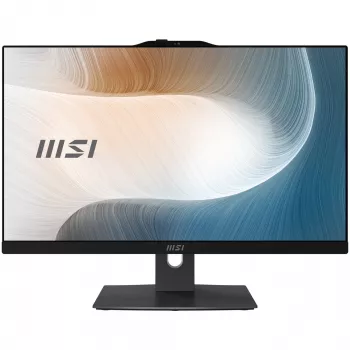 MSI Modern AM242TP 1M-1230EU „Viskas viename“ kompiuteris su 23,8 colių liečiamu IPS ekranu, Intel Core 3 100U, 8 GB DDR5, 256 GB SSD, Windows 11 Pro, juodas