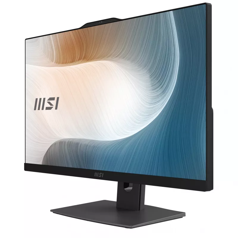 MSI Modern AM242TP 1M-1230EU „Viskas viename“ kompiuteris su 23,8 colių liečiamu IPS ekranu, Intel Core 3 100U, 8 GB DDR5, 256 GB SSD, Windows 11 Pro, juodas