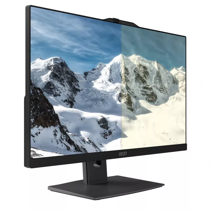 MSI Modern AM242TP 1M-1230EU „Viskas viename“ kompiuteris su 23,8 colių liečiamu IPS ekranu, Intel Core 3 100U, 8 GB DDR5, 256 GB SSD, Windows 11 Pro, juodas