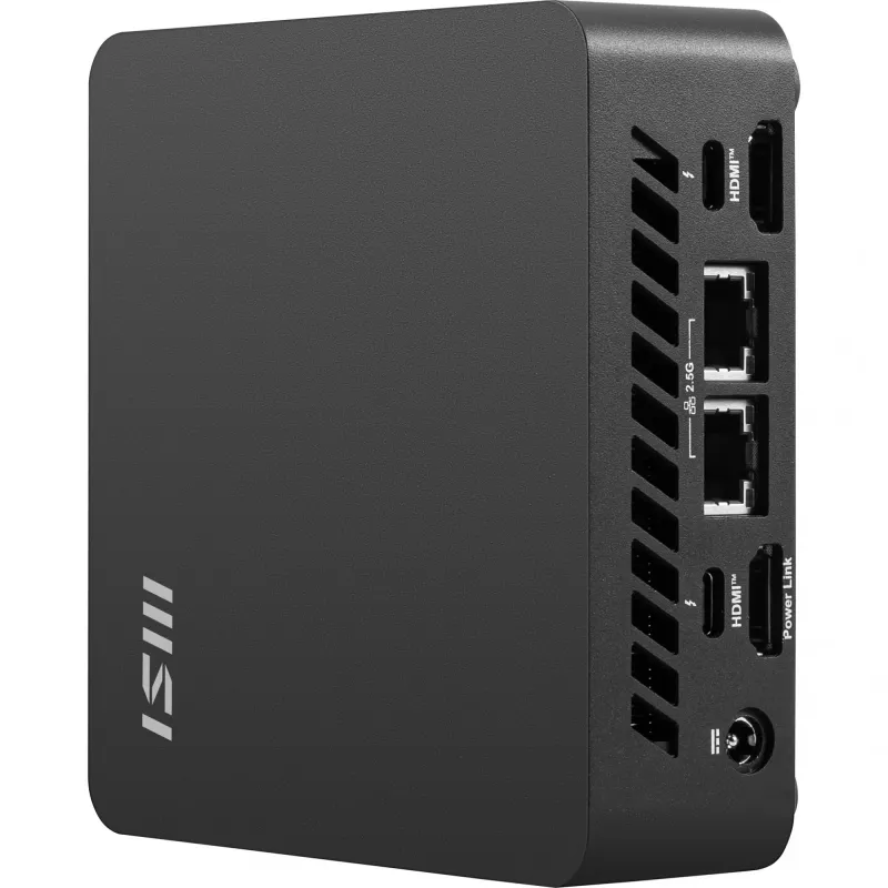 MSI Cubi NUC AI 1UMG-007EU Intel Core Ultra 5 125H 8 GB DDR5-SDRAM 512 GB SSD Windows 11 Home Mini kompiuteris juodas