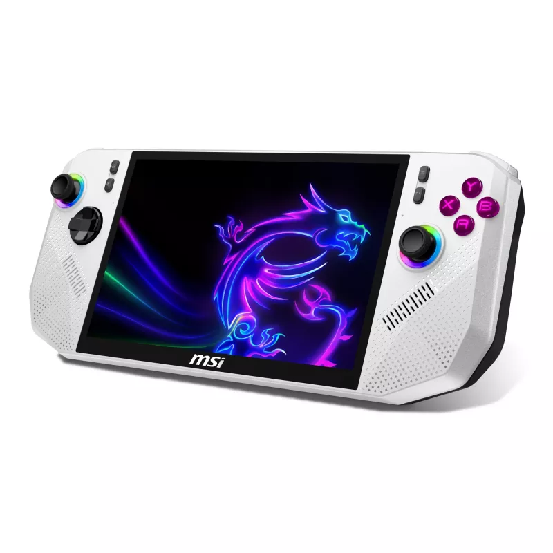 Nešiojama žaidimų konsolė MSI Claw A8 BZ2EM-047NL, 20,3 cm (8 colių), 1 TB, liečiamas ekranas, Wi-Fi, balta