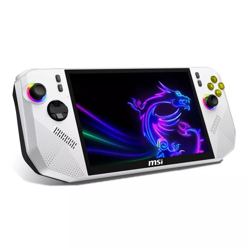Nešiojama žaidimų konsolė MSI Claw A8 BZ2EM-047NL, 20,3 cm (8 colių), 1 TB, liečiamas ekranas, Wi-Fi, balta