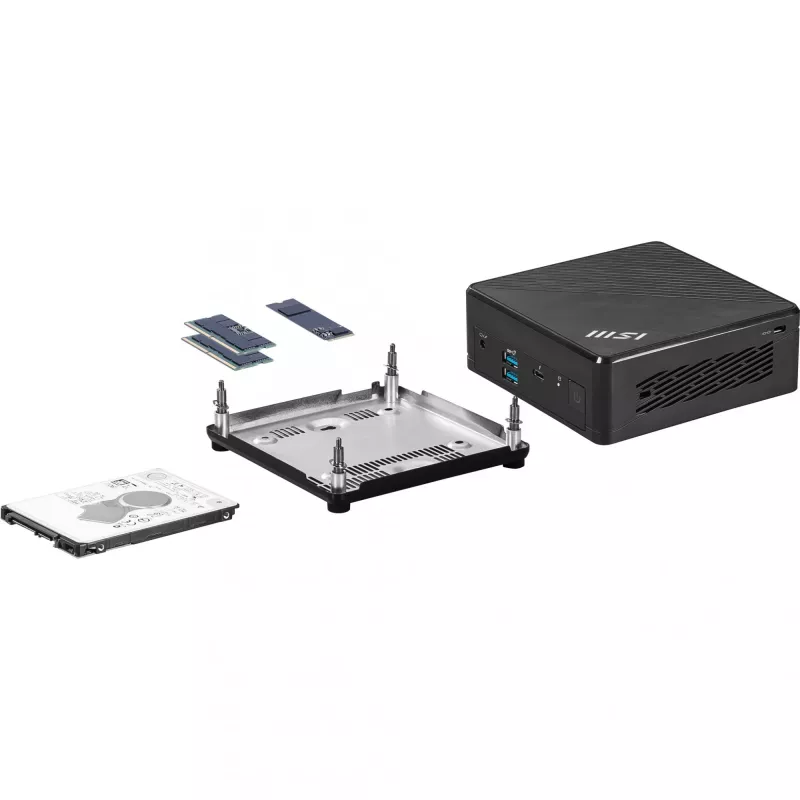 Mini kompiuteris MSI Cubi 5 1M-496EU Intel Core 5 120U 16 GB DDR5-SDRAM 512 GB SSD Windows 11 Pro Juodas