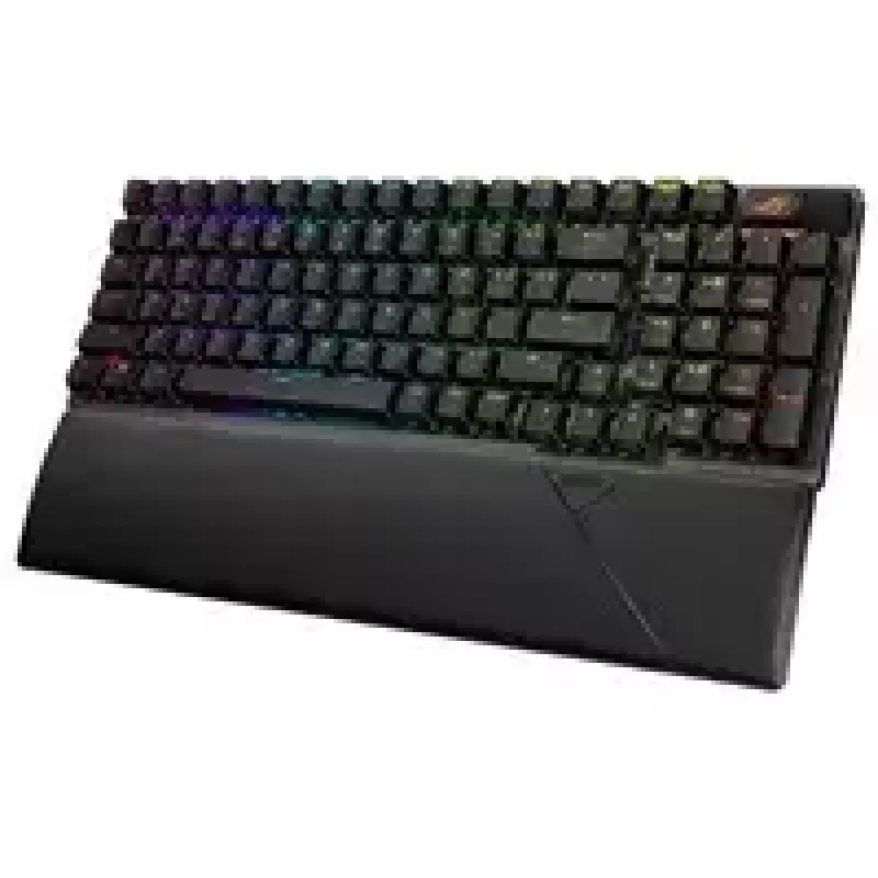 Belaidė žaidimų klaviatūra ASUS ROG Strix Scope II 96 Wireless, USB + RF belaidis + Bluetooth, QWERTY, JAV anglų, juoda