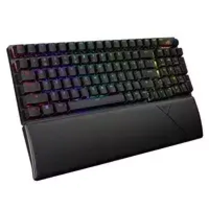 Belaidė žaidimų klaviatūra ASUS ROG Strix Scope II 96 Wireless, USB + RF belaidis + Bluetooth, QWERTY, JAV anglų, juoda